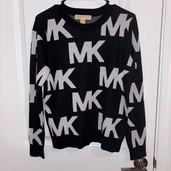 Michael Kors Long Sleeve Monogrammed Sweaters for Women Size Small - Picture 2 of 12